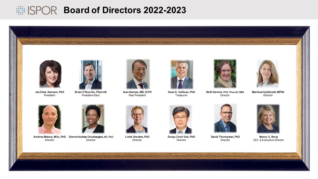 ISPOR Announces 2022-2023 Board of Directors