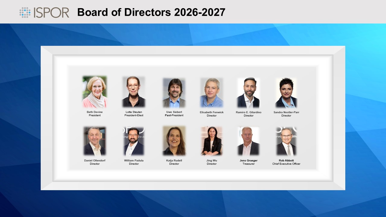 ISPOR Announces 2026-2027 Board of Directors