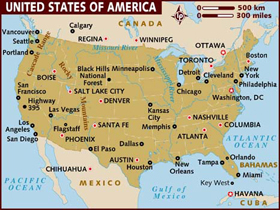 United States map