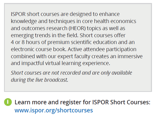 ISPOR_Short Course_Table